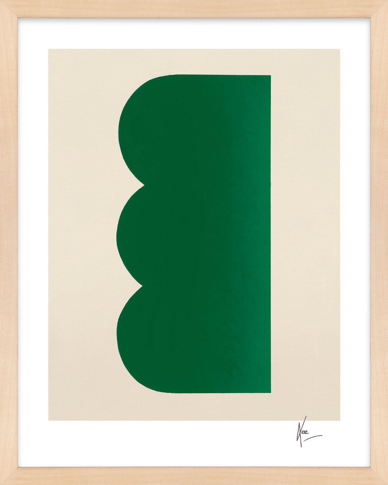 Keyhole 3 by Lee Lessem, Maple Framed, 25" H x 20" W x 1.25" D