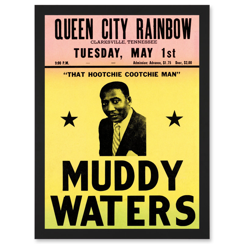Music Concert Muddy Waters Legend USA Hootchie Cootchie Man - Single Picture Frame Print