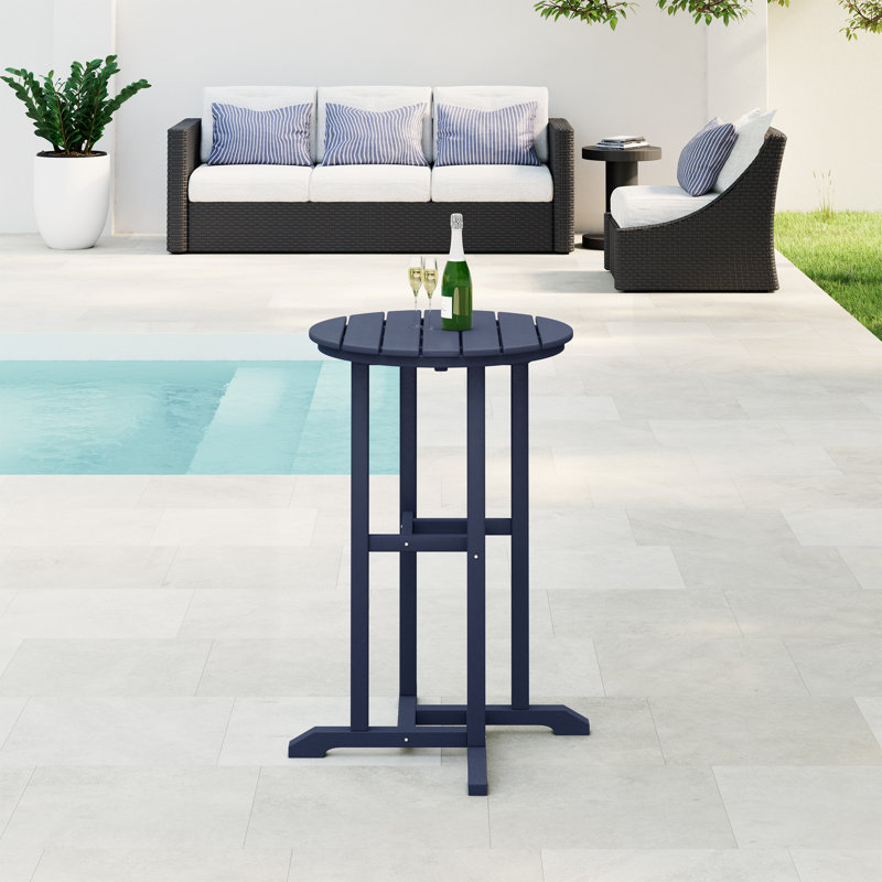 Table de bar d'extérieur Laguna, 37'' H X 27'' D X 27'' W, Marine