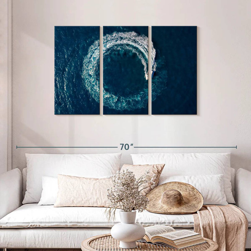 Mehar Boat Loop At Sea, 28" H x 45" W