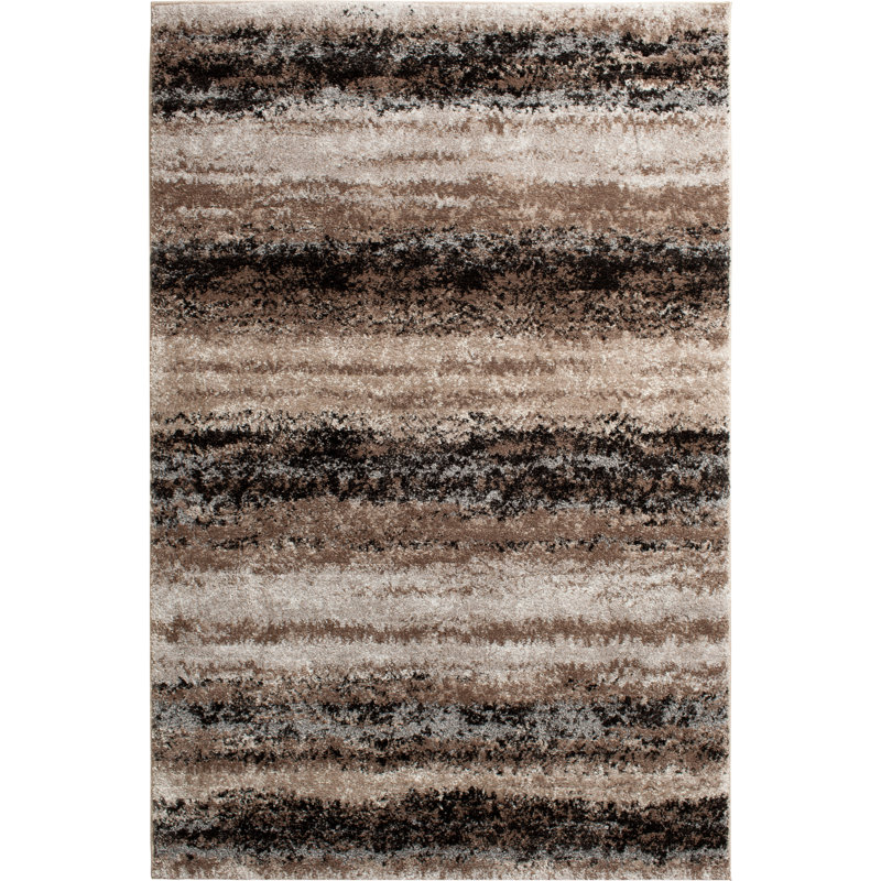 Orren Ellis Textures Jayceon Brown Area Rug, Rectangle 7'10" x 9'10"