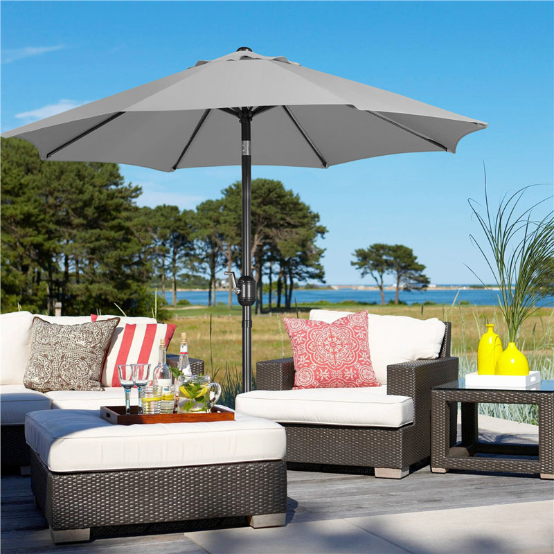 Traditional Parasol, Light Gray