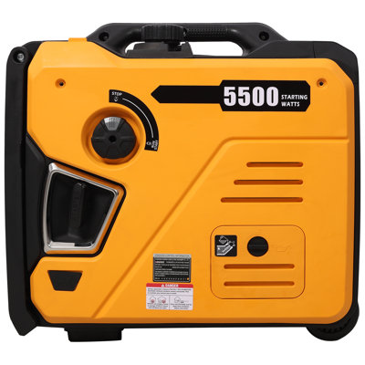 Super Quiet 5500w Inverter Generator, Portable Gas Generator With Electric & Remote Start, 224cc 4-stroke Epa Compliant, Foldable Handle & Wheels, Co Sensor – Rv Home Backup Camping