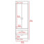 Armoire Alabama, une grande armoire, deux tiroirs-1482415944