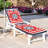  Outdoor Indoor 3'' Lounge Patio Cushion Nautical Ship Wheel Flag Striped Water-Resistant Chaise Lounge Cushion for Chair Patio Furniture Seat Cushion
