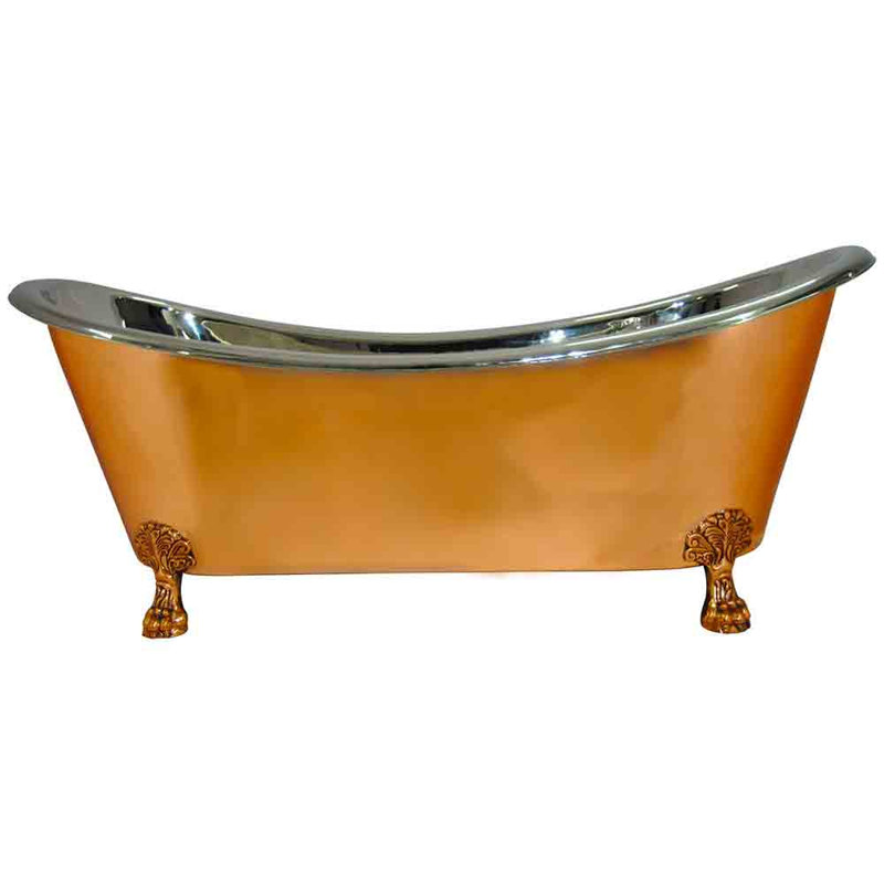 1828mm x 762mm Freestanding Soaking Copper Bathtub