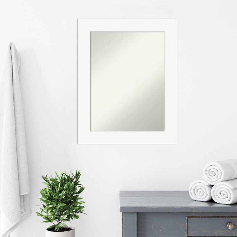 Miroir mural Jion, Blanc, 29,5 po x 23,5 po