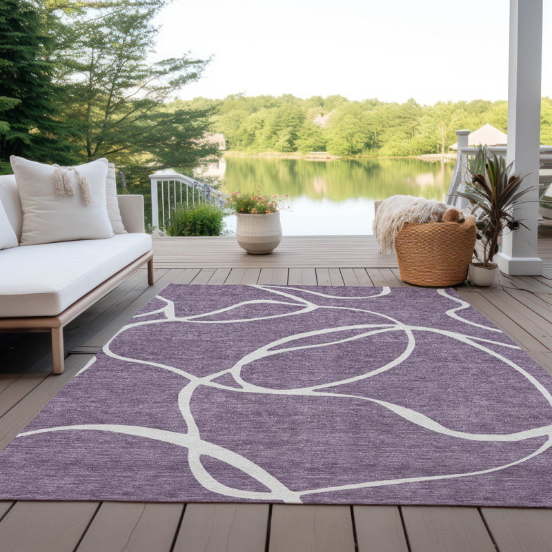 Machine Washable Indoor/Outdoor Chayden ACN999 Rug, Rectangle 8' x 10'