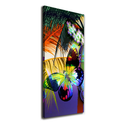 Colourful Flowers - Wrapped Canvas Print