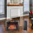 33 Inch Infrared Electric Fireplace Insert, Touch Panel Home Decor Heater,Smokeless Firebox .With Fixed Trim Kit .With Crackling Sound