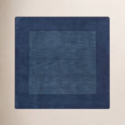 Dolma Navy Hand-Loomed Wool Rug