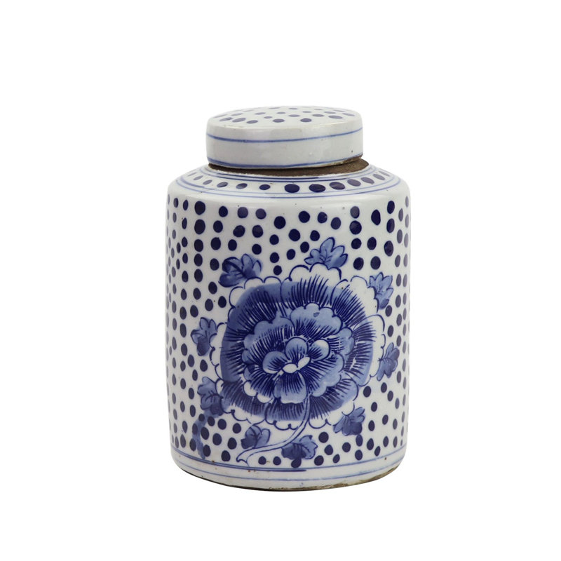 Petit pot 1 qt. mini-pivoine à points
