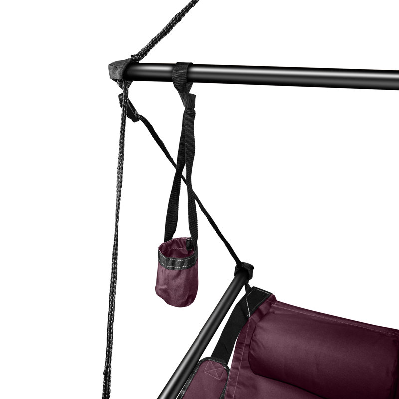 Chaise hamac Bryanna, Bourgogne, Aluminium