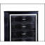 Commode à miroir noire contemporaine 1pc avec texture crocodile, poignées en croûte de diamant et cinq tiroirs spacieux