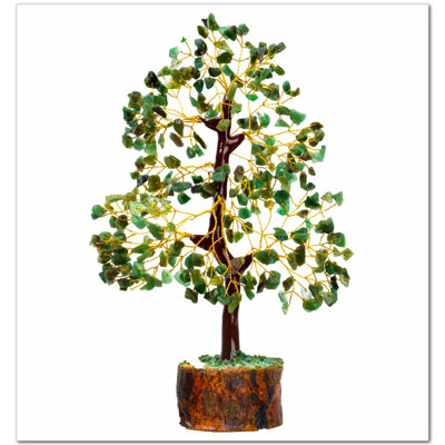 Arbre de vie en cristal de jade vert pour la chance et la prospérité, décor pour la maison et le bureau | Bonsai fait à la main pour la richesse, l'équilibre et la bonne fortune | Parfait cadeau de bien-être pour vos proches