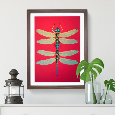 Two Pretty Dragonflies - Wall Art