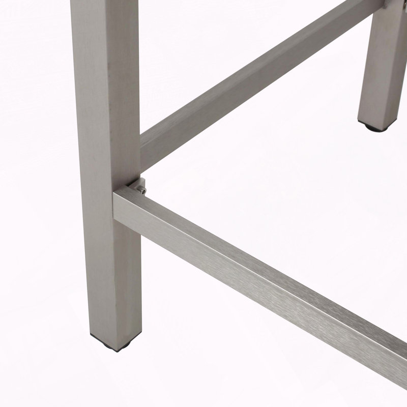 Outdoor Aluminum Bar Table, Gray