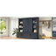 L'armoire d'entrée multifonctionnelle comporte des rails coulissants pour un grand espace de rangement, combinant astucieusement une unité de rangement avec un design d'entrée en forme d'arbre. Idéal pour les salons et les couloirs, bleu-533468527