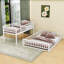 Lit superposé en bois polyvalent avec design et échelle détachables-977542816-977542817