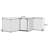 Aashrita 5 Panel Steel Fireplace Screen-681053131
