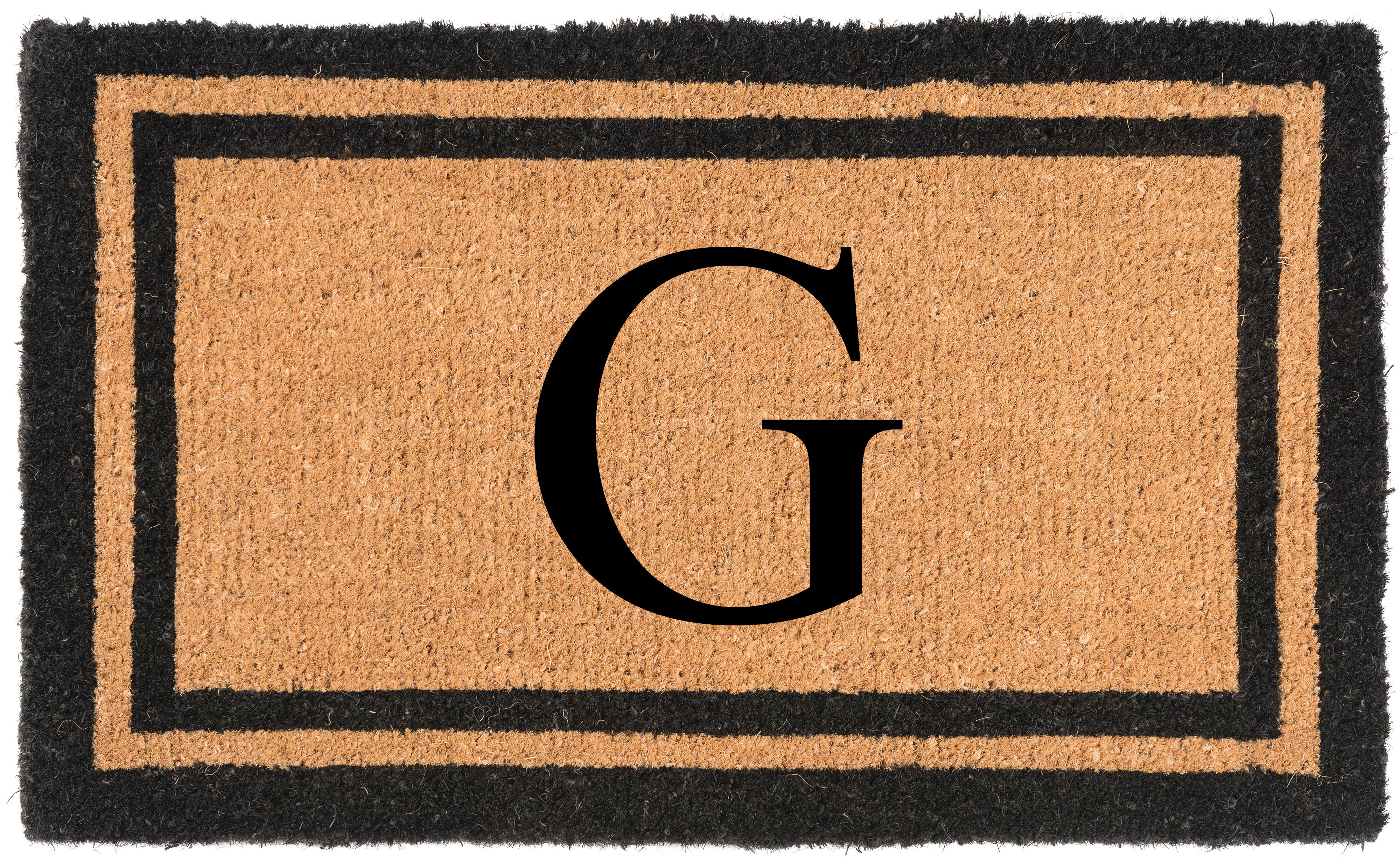 Birch Lane™ Sanka Your Own Monogrammed Welcome 36 in. x 22 in. Outdoor Door Mat & Reviews | Birch Lane