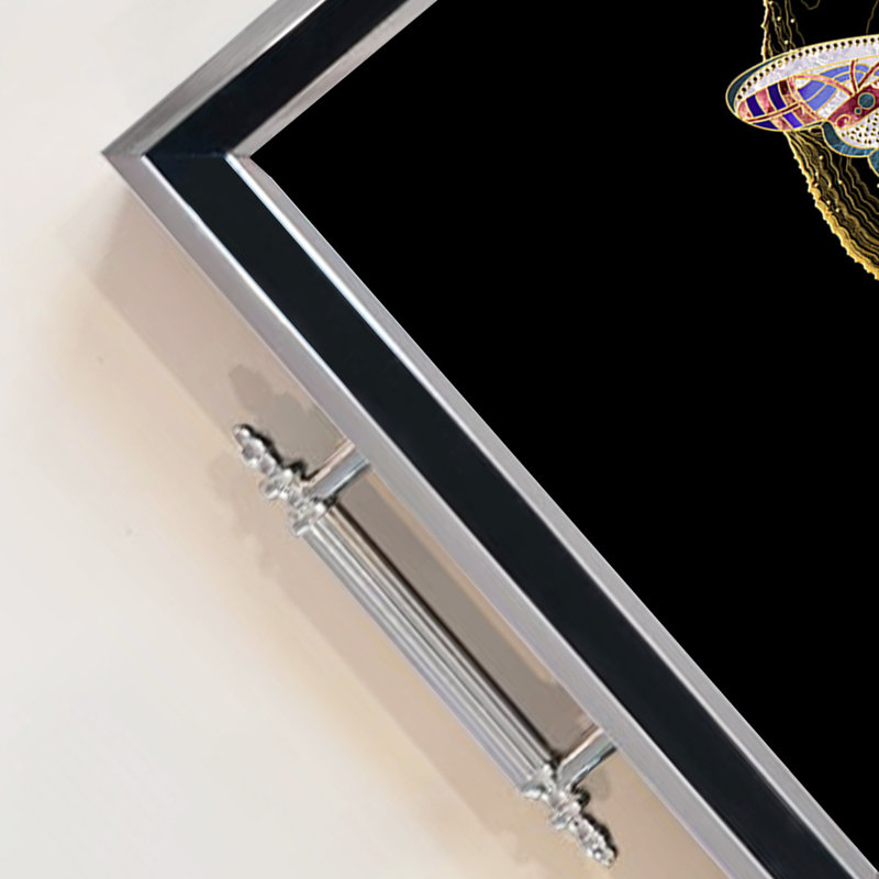 Élégant plateau en verre de 19,7 po x 11,4 po x 1,4 po | Fabrication 100% verre durable | Facile à nettoyer avec un chiffon humide | Idéal pour le service, la présentation décorative et l'organisation | Ajout élégant à la décoration intérieure