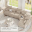 Ahren 8 - Piece Upholstered Chenille Modular L-Shaped Corner Sectional Sofa With Ottoman-1612285468