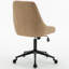 Upholstered Swivel Office Chair, Soft Padded Desk Chair with Silent Swivel & Rolling Wheels, Height Adjustable Computer Chair-117671171