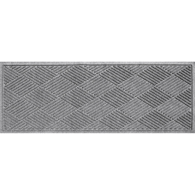 Paillasson Waterhog, Gris moyen, Tapis de couloir 4 pi x 8 pi 4 po