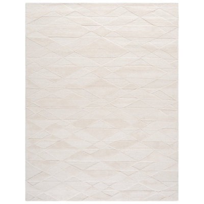 Rodeo Drive Hand Tufted Wool/Cotton Solid Color Rug in Ivory