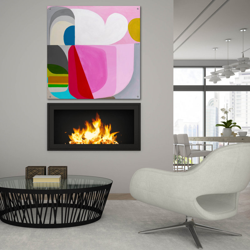 «Theuil» par Marion Griese, art mural en verre acrylique, 36 po x 36 po, H 36 po x l 36 po x P 0,2 po