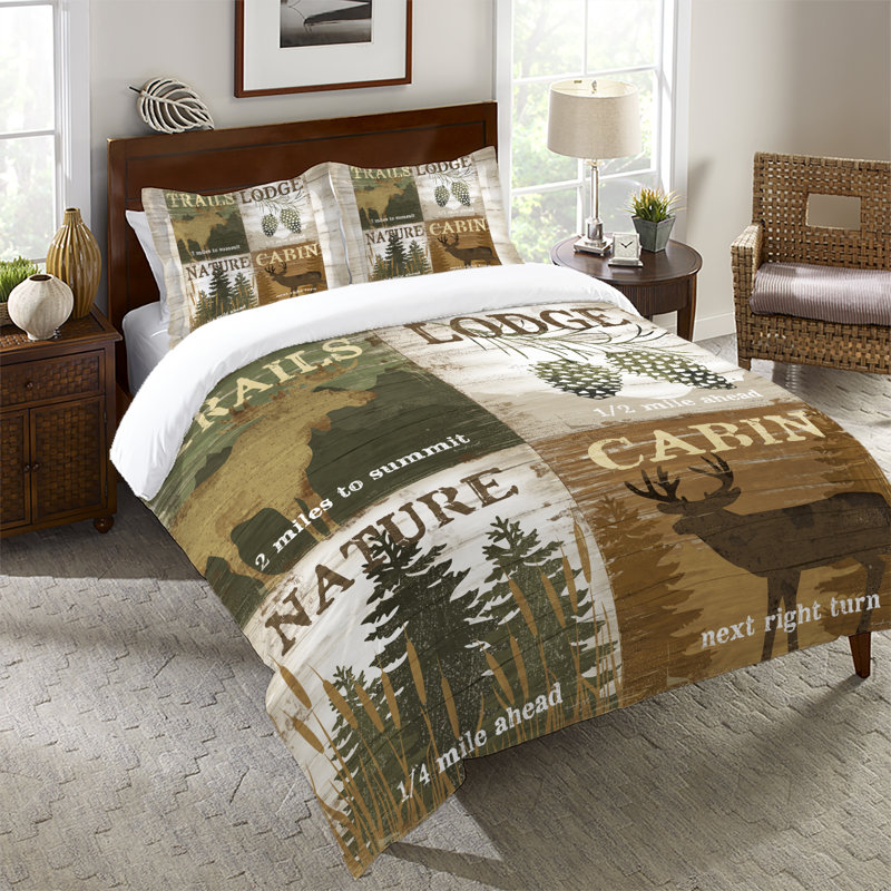 Nature And Lodge Machine Woven Comforter, Twin Comforter