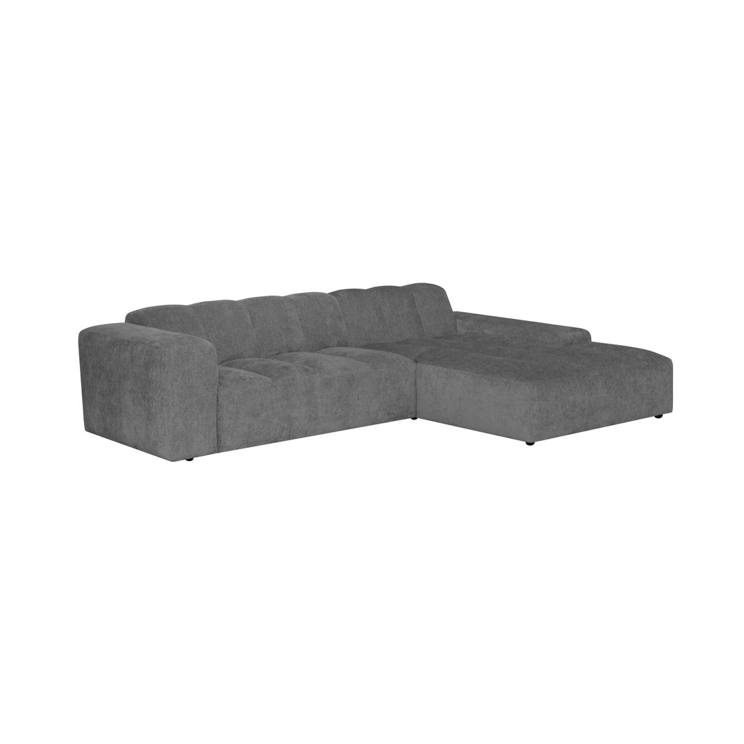 Ecksofa Amruth - mittelgroßes Sofa Element - extra lange Chaise Longue