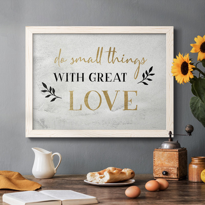 " Small Things Gold ", White, 26" H x 38" W x 1.5" D