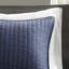 Courtepointe réversible bleu marine pour lit simple / simple TG respirant et durable en microfibre douce