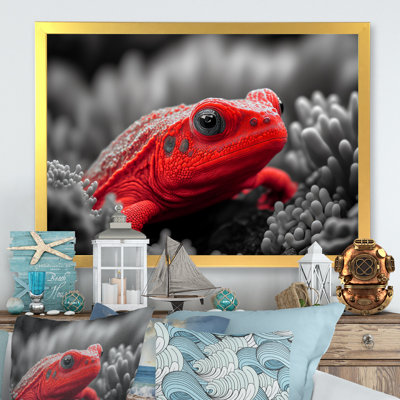 Red Underwater Creature - Animal Fish Print