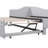 Twin Size Upholstered L-Shaped Upholstered Daybed with Pop Up Trundle, Gray-1691099906