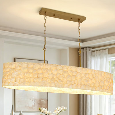 Elegant Shell Chandelier With Handmade Shells