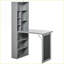 Bureau moderne convertible à fixation murale avec tableau noir Tablette latérale, panneau de particules | Gris