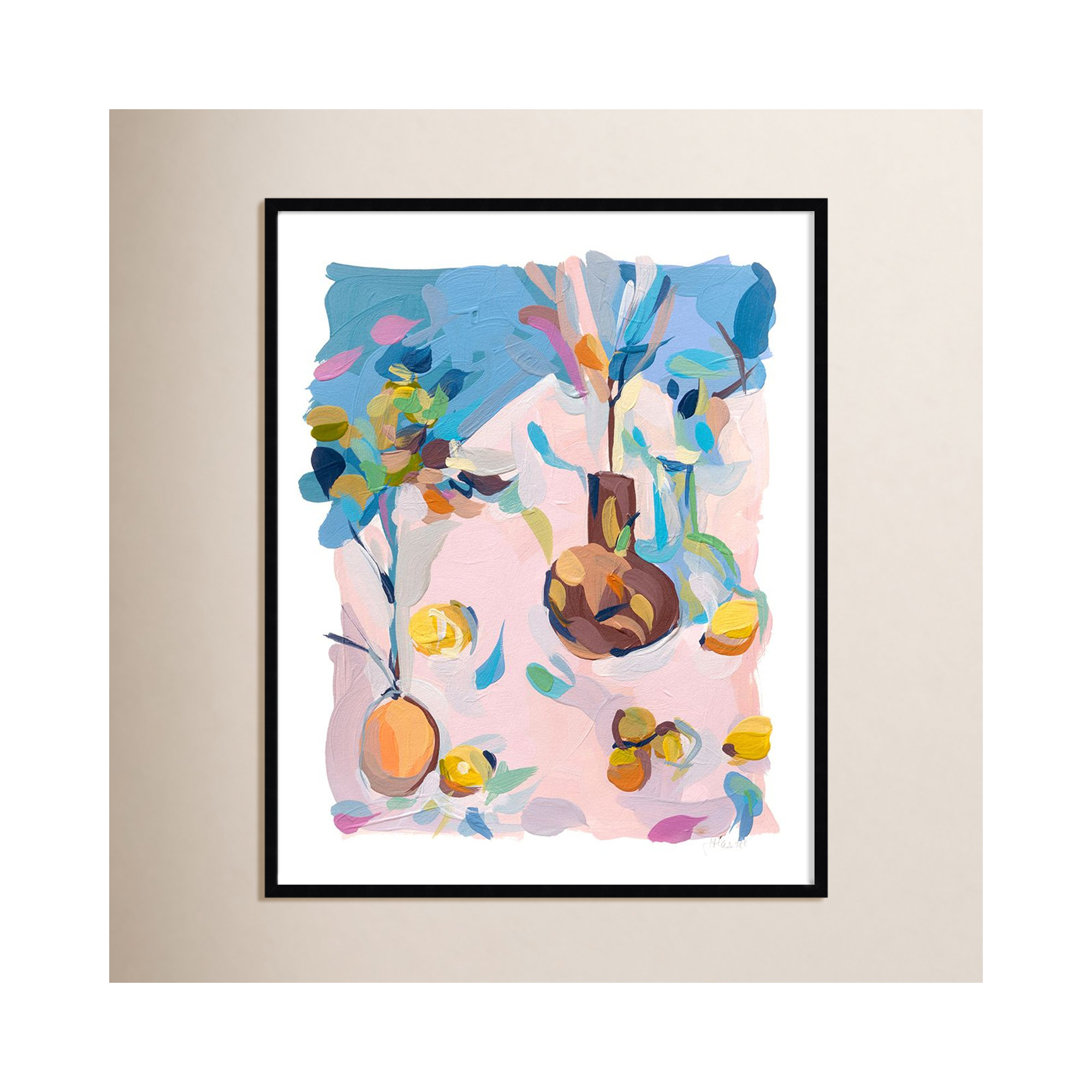 Still Life by Joanne Hastie, 33" W x 41" H, Black