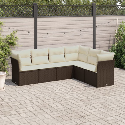 Ensemble de canapé de jardin Vidaxl PE