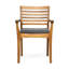 Chaise de salle à manger 2 pièces - Design classique en bois, bois, coussins gris pour l'extérieur