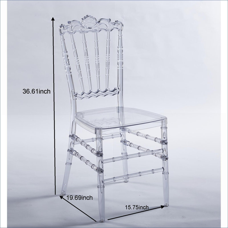 Ensemble de 4 chaises, sièges en plastique et amp; Chaises d'appoint de mariage pour adultes, sièges polyvalents pour la maison Évènements