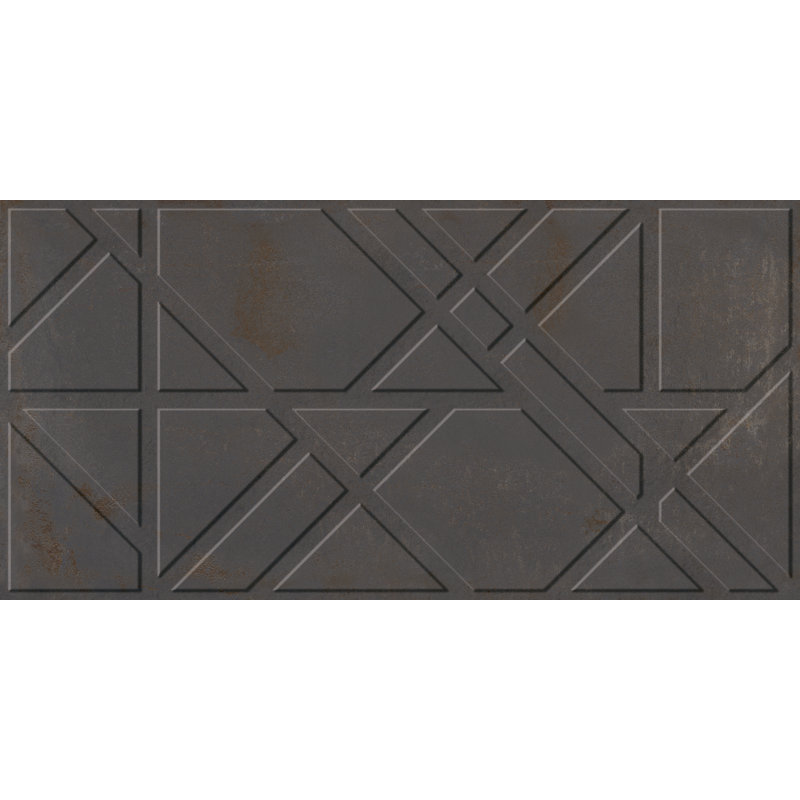 Mirage 18" x 36" Porcelain Tile, Black