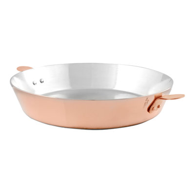 Mauviel 1830 M'Passion Copper Tarte Tatin Mold With Ears And Tin Inside, 9.4-in