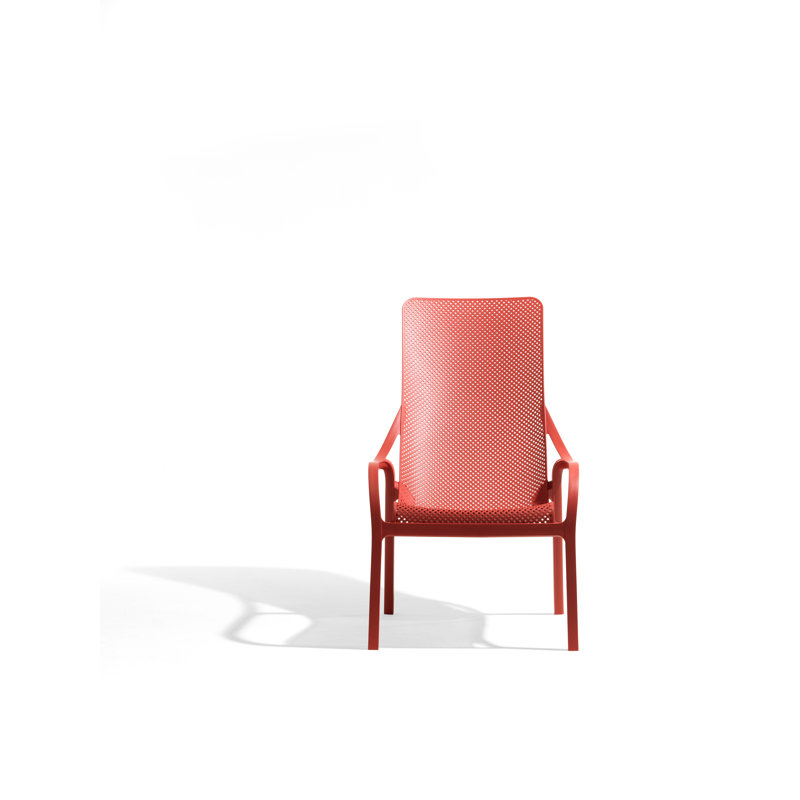 Net Outdoor Lounge Chair, Coral