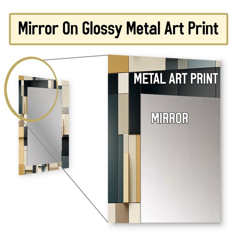 Heinrick - Modern Wall Mirror, 32 po x 24 po