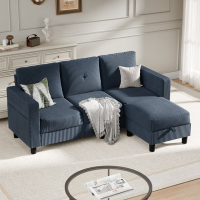  Aadvik 76.4" Upholstered Sofa Chaise