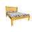 Yellow Solid Wood Queen Bed Frame