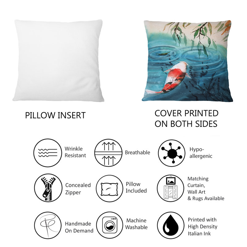 Coussin Koi Red Red